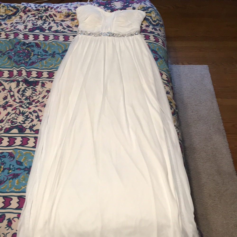 Long white gown